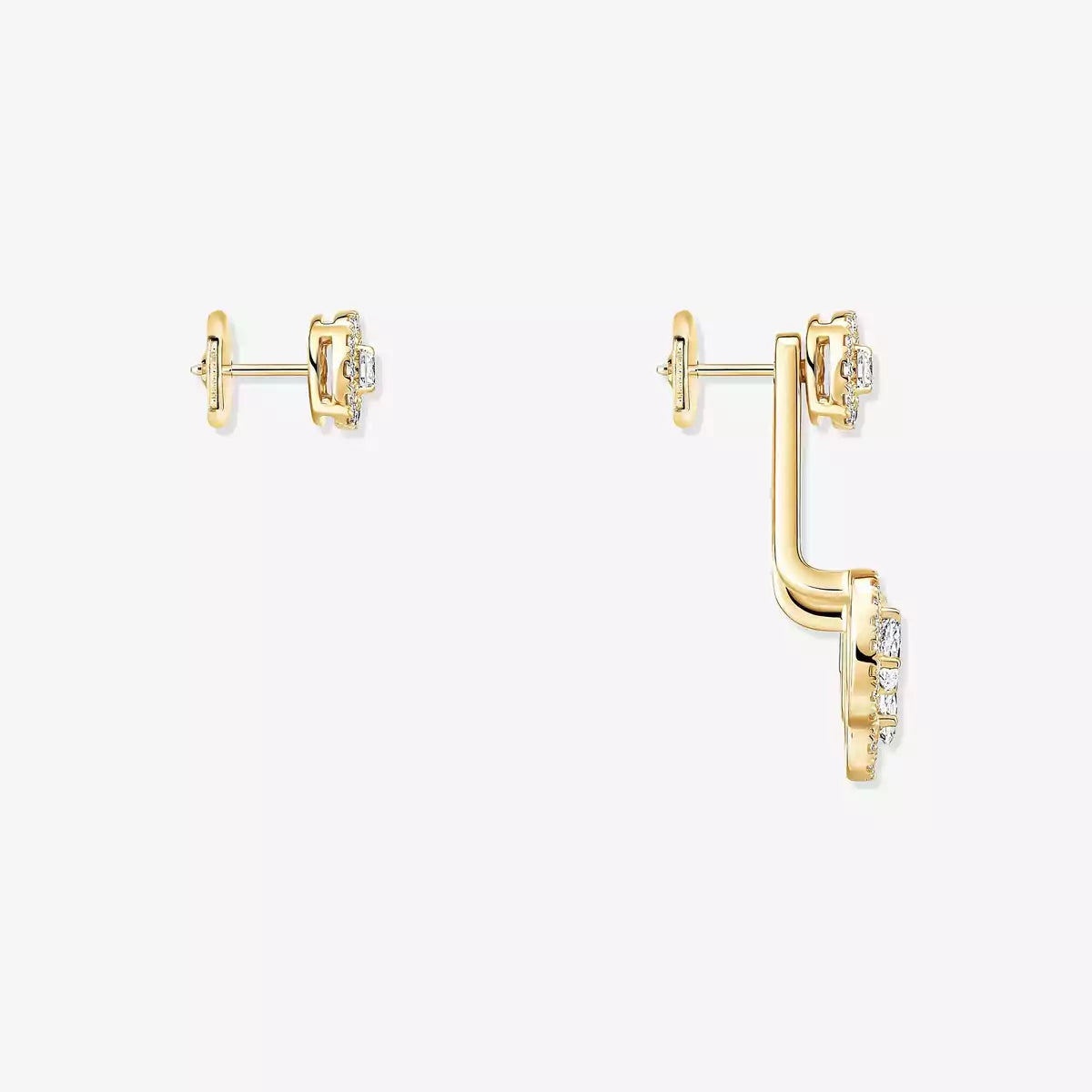 [Okajuri Jewelry] My Twin Trio  Diamond Earrings