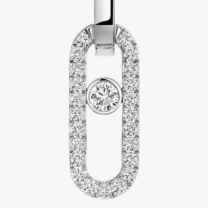 [Okajuri Jewelry]Move Link Diamond Earrings