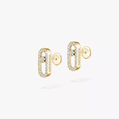 [Okajuri Jewelry]Move Uno Diamond Earrings