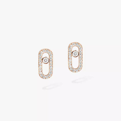 [Okajuri Jewelry]Move Uno Diamond Earrings
