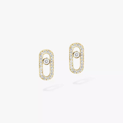 [Okajuri Jewelry]Move Uno Diamond Earrings