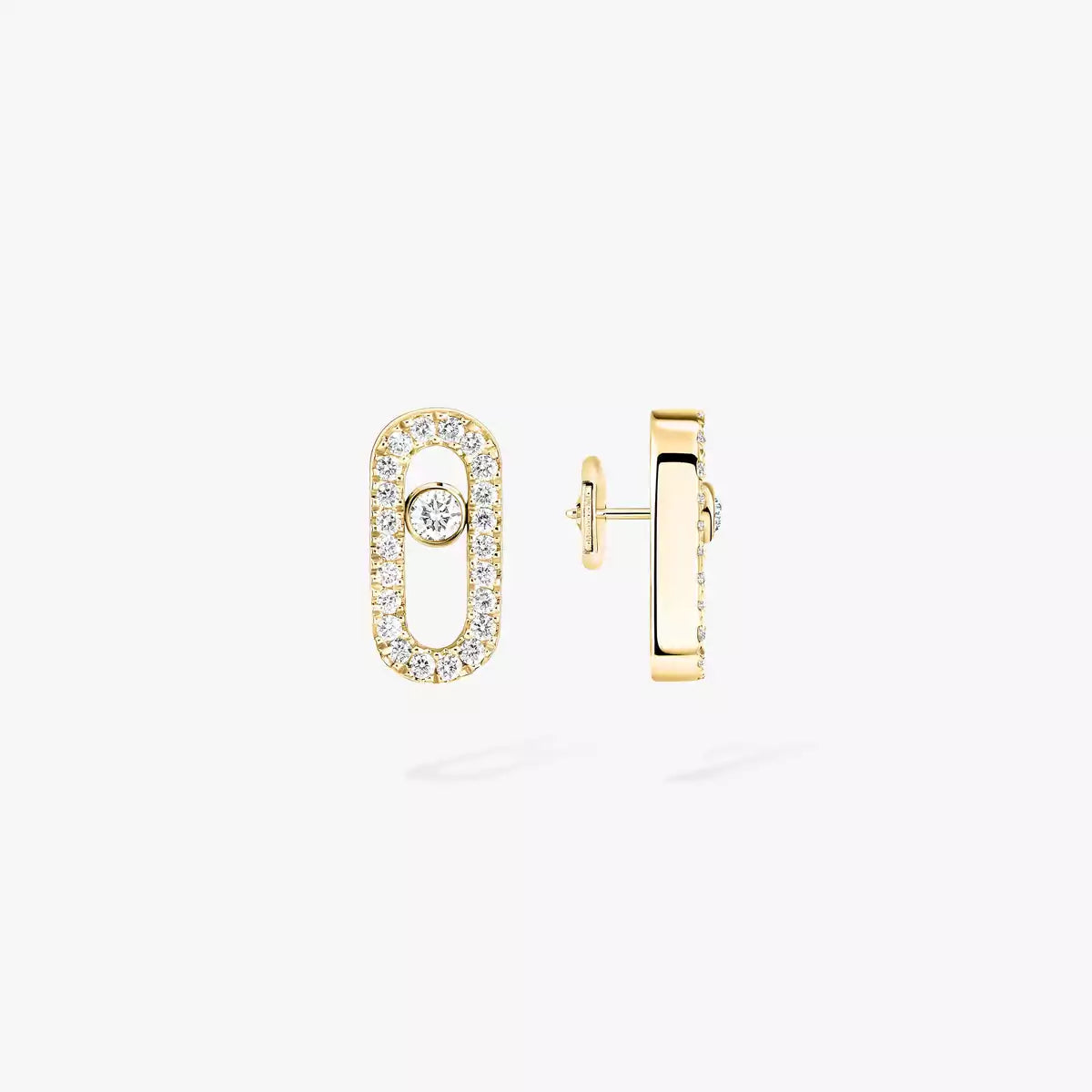 [Okajuri Jewelry]Move Uno Diamond Earrings