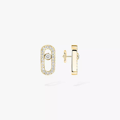 [Okajuri Jewelry]Move Uno Diamond Earrings