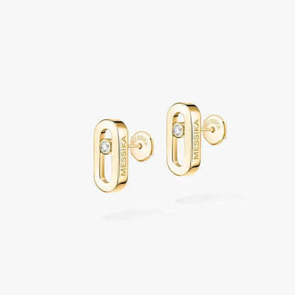 [Okajuri Jewelry]Move Uno Diamond Stud Earrings
