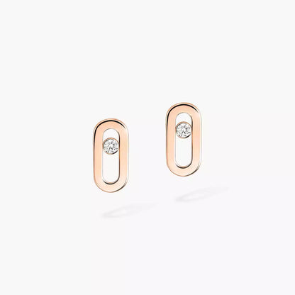 [Okajuri Jewelry]Move Uno Diamond Stud Earrings