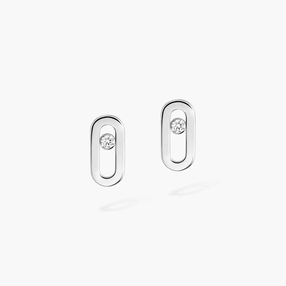 [Okajuri Jewelry]Move Uno Diamond Stud Earrings