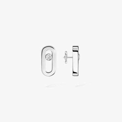 [Okajuri Jewelry]Move Uno Diamond Stud Earrings