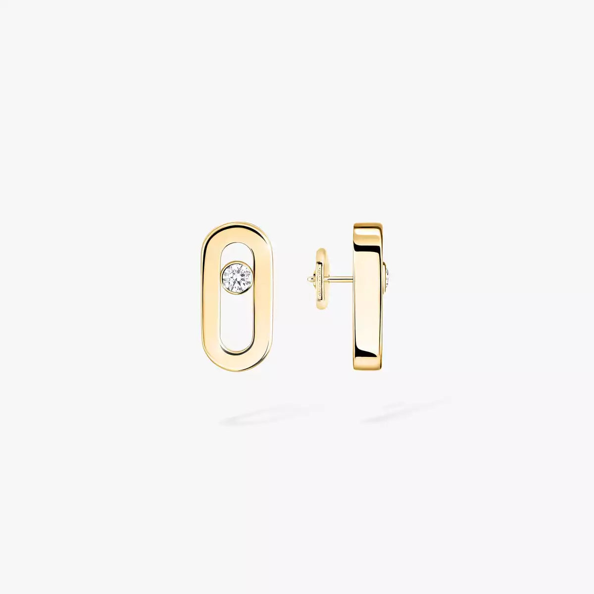 [Okajuri Jewelry]Move Uno Diamond Stud Earrings