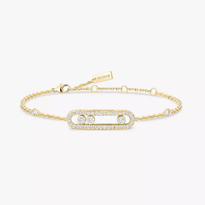[Okajuri Jewelry]Pavé Baby Move Diamond Bracelet