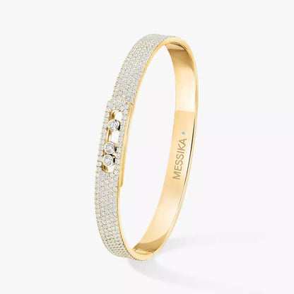 [Okajuri Jewelry]Move Noa Full Pavé Diamond Bangle Bracelet