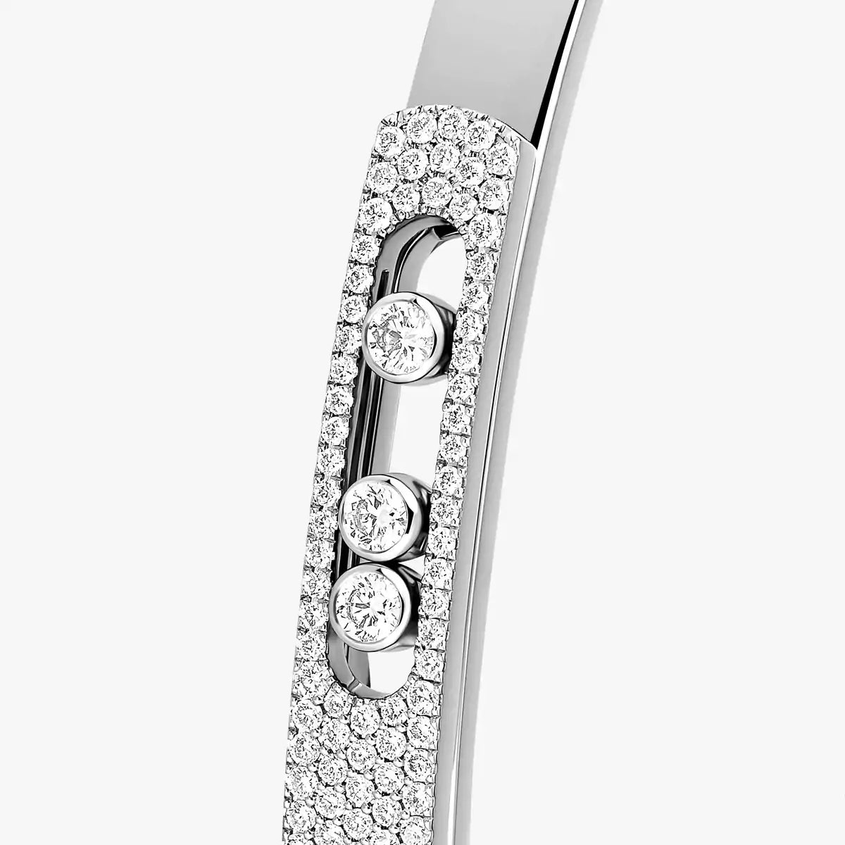 [Okajuri Jewelry]Move Noa Rose Gold Pavé Diamond Bangle Bracelet