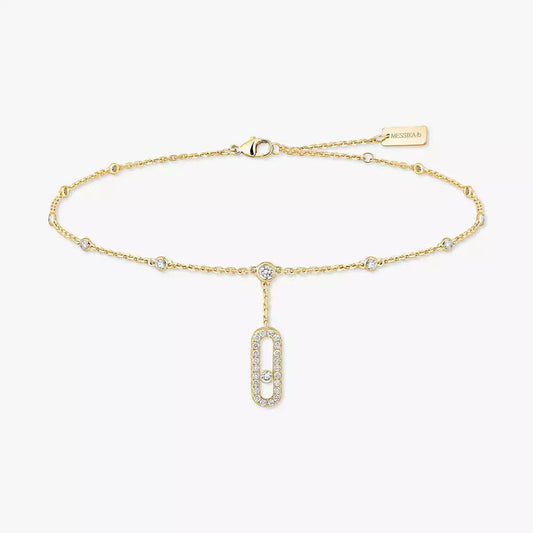 [Okajuri Jewelry] Move Uno pavé ankle bracelet
