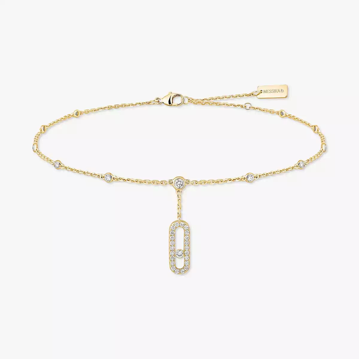 [Okajuri Jewelry] Move Uno pavé ankle bracelet
