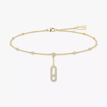 [Okajuri Jewelry] Move Uno pavé ankle bracelet