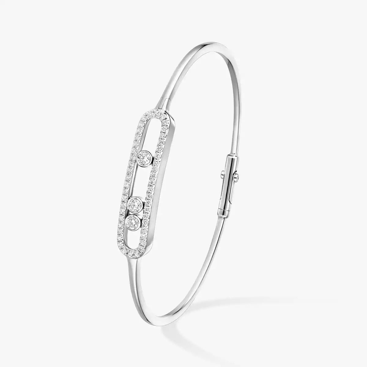 [Okajuri Jewelry] Move Pavé Diamond Bangle Bracelet M