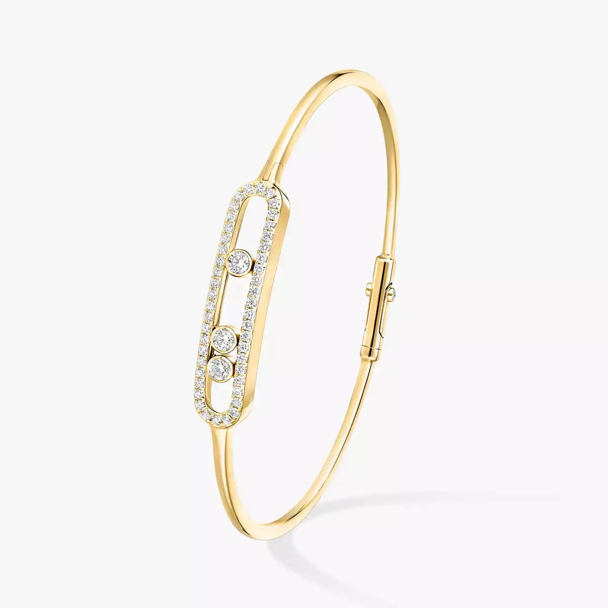 [Okajuri Jewelry] Move Pavé Diamond Bangle Bracelet M