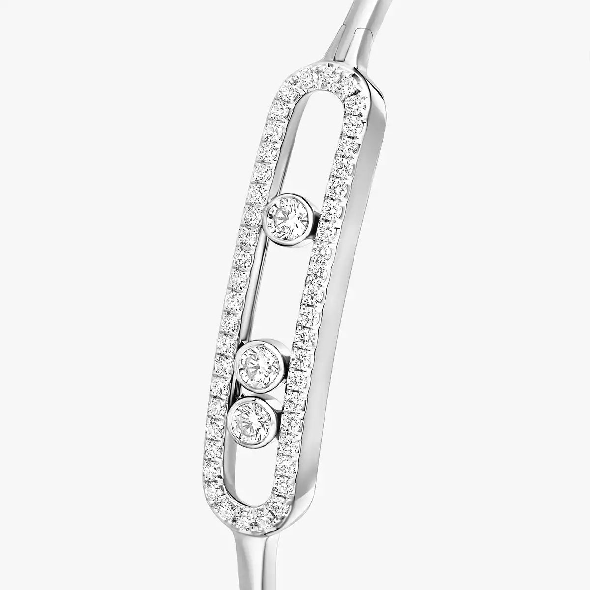 [Okajuri Jewelry] Move Pavé Diamond Bangle Bracelet M