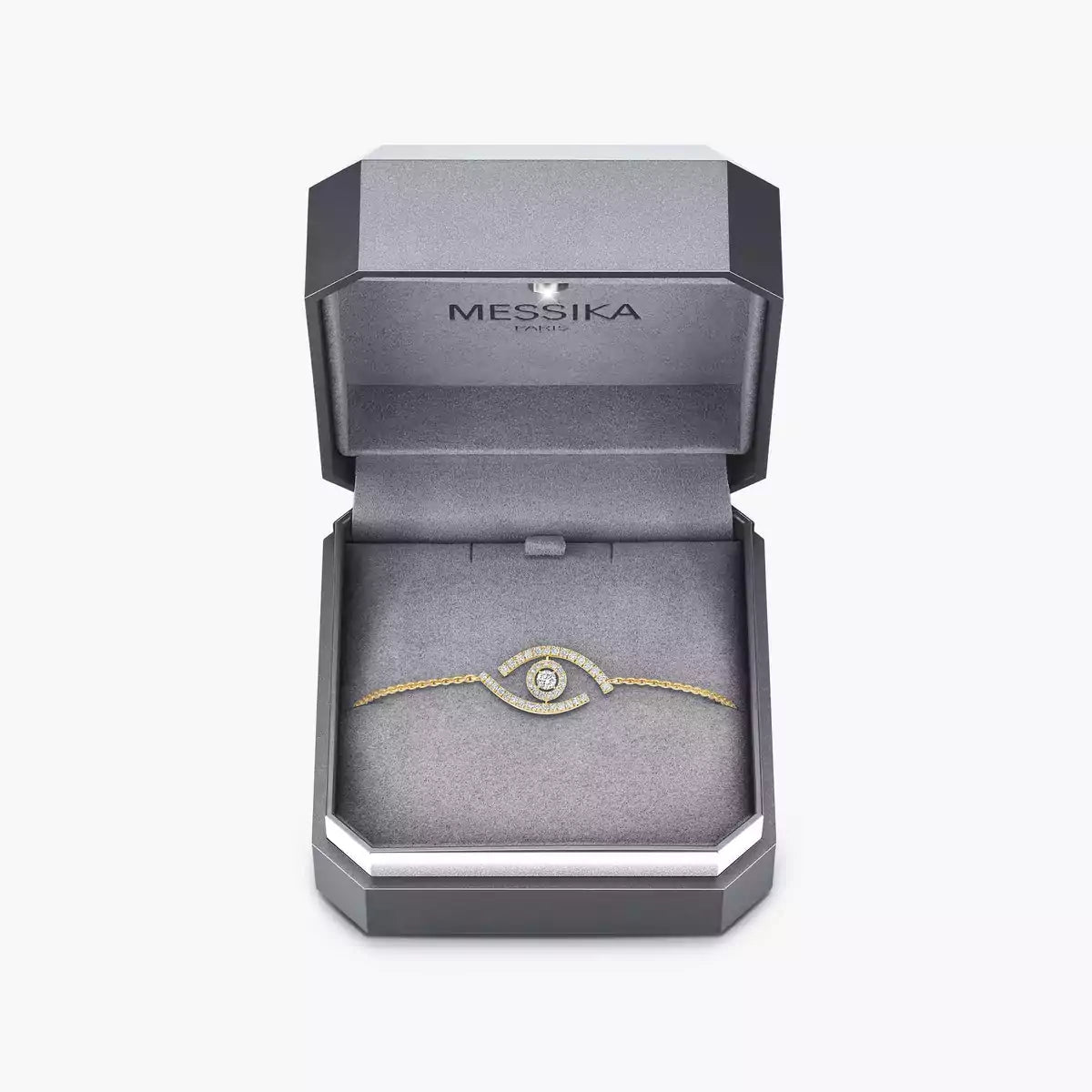 [Okajuri Jewelry]Lucky Eye Pave-Set Diamond Bracelet