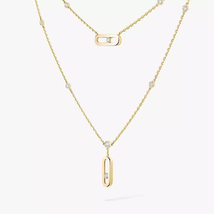 [Okajuri Jewelry] Move Uno Diamond Necklace