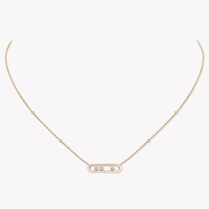 [Okajuri Jewelry] Baby Move Gold Diamond Necklace