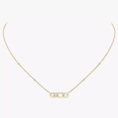 [Okajuri Jewelry] Baby Move Gold Diamond Necklace