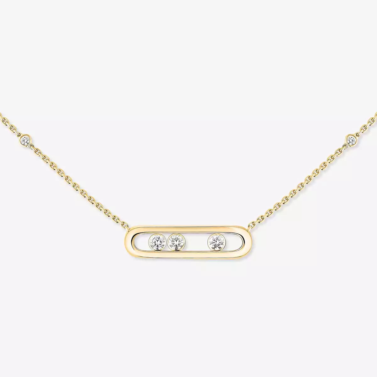 [Okajuri Jewelry] Baby Move Gold Diamond Necklace