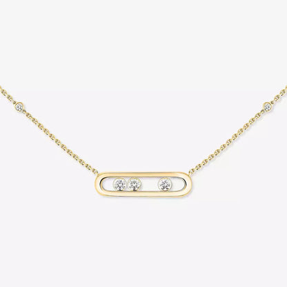 [Okajuri Jewelry] Baby Move Gold Diamond Necklace
