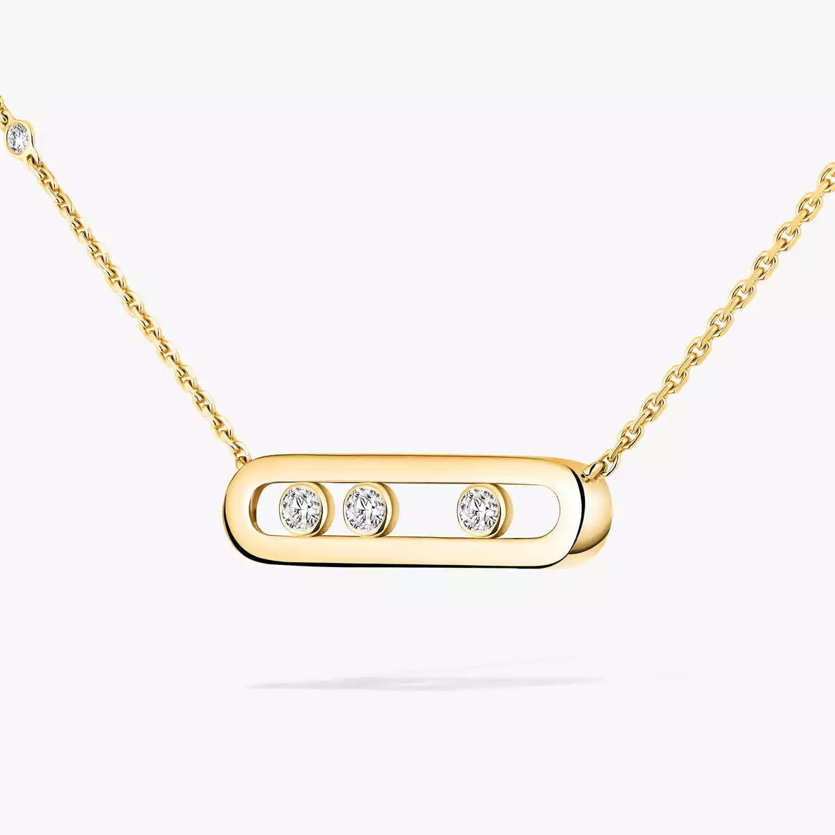[Okajuri Jewelry] Baby Move Gold Diamond Necklace