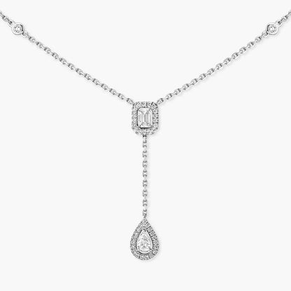 [Okajuri Jewelry]Gold Diamond Tie Necklace
