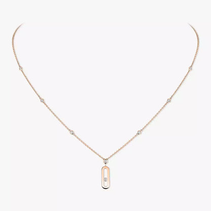[Okajuri Jewelry] Move Uno Gold Diamond Long Necklace