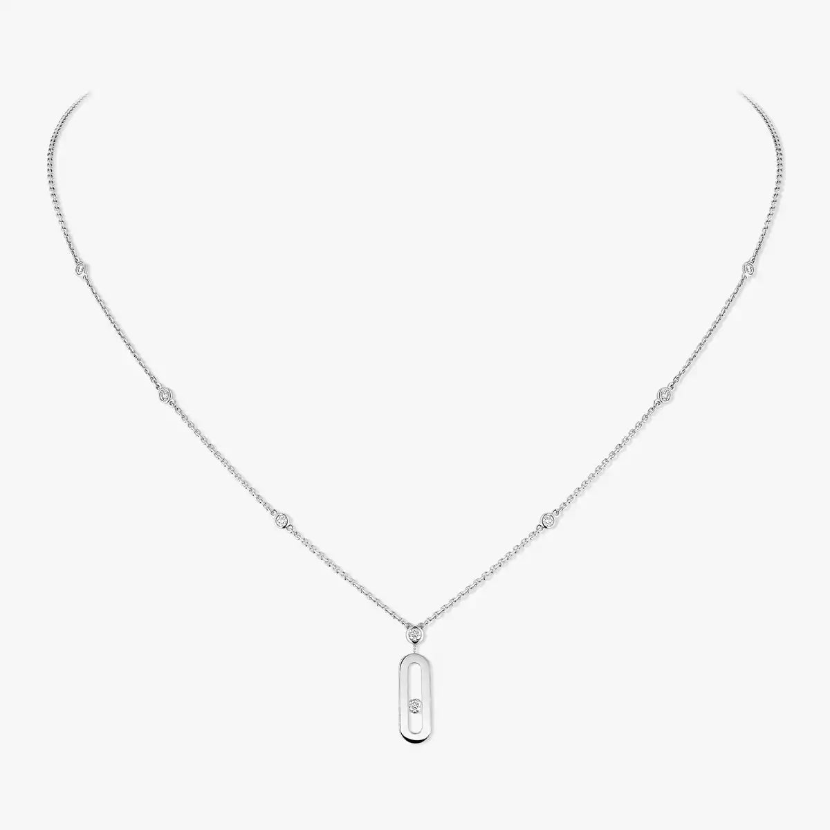 [Okajuri Jewelry] Move Uno Gold Diamond Long Necklace