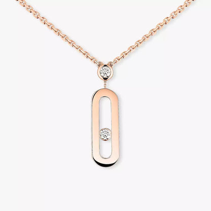 [Okajuri Jewelry] Move Uno Gold Diamond Long Necklace