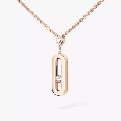 [Okajuri Jewelry] Move Uno Gold Diamond Long Necklace