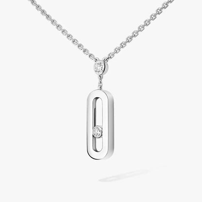 [Okajuri Jewelry] Move Uno Gold Diamond Long Necklace