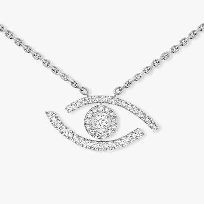 [Okajuri Jewelry]Pave_ Diamond Necklace Lucky Eye