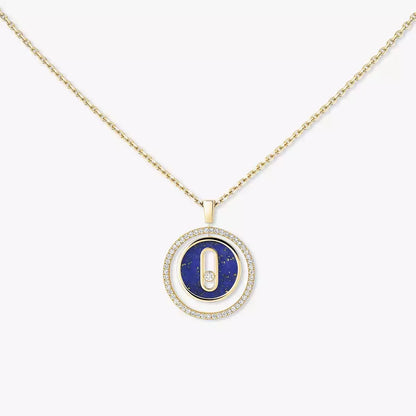 [Okajuri Jewelry]Lucky Move Diamond Necklace in Rose Gold and White Mother-of-Pearl