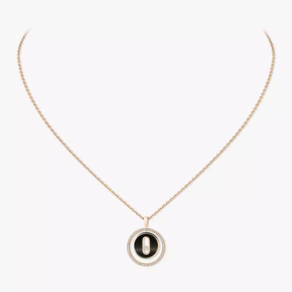 [Okajuri Jewelry]Lucky Move Diamond Necklace in Rose Gold and White Mother-of-Pearl