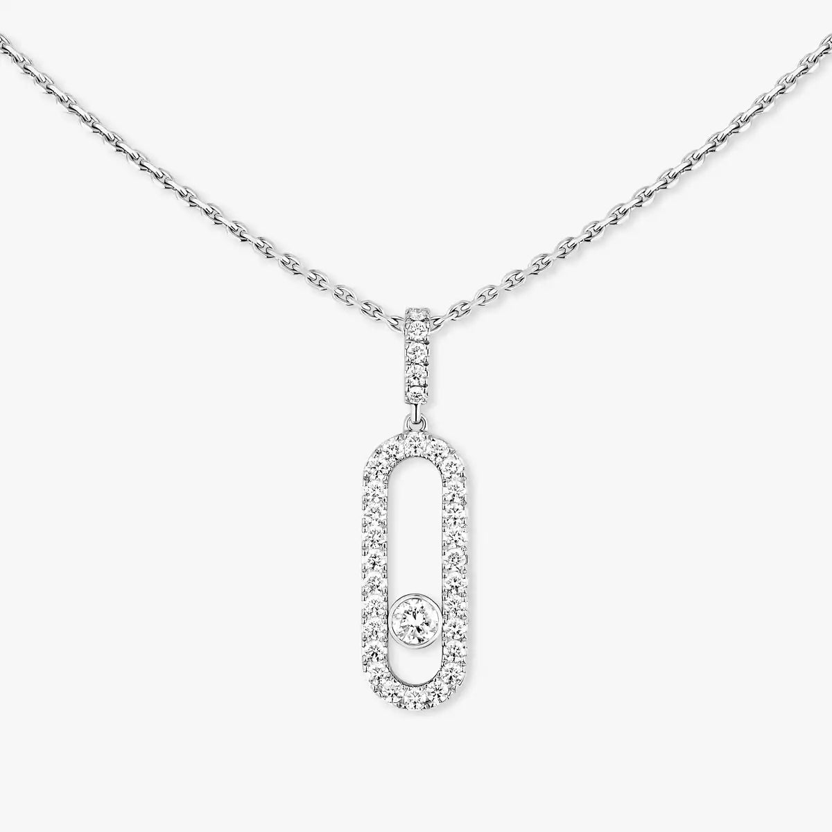 [Okajuri Jewelry]Move Uno Diamond Necklace in Rose Gold