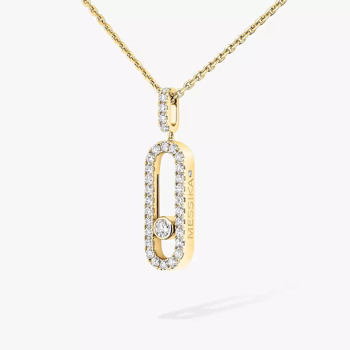 [Okajuri Jewelry]Move Uno Diamond Necklace in Rose Gold