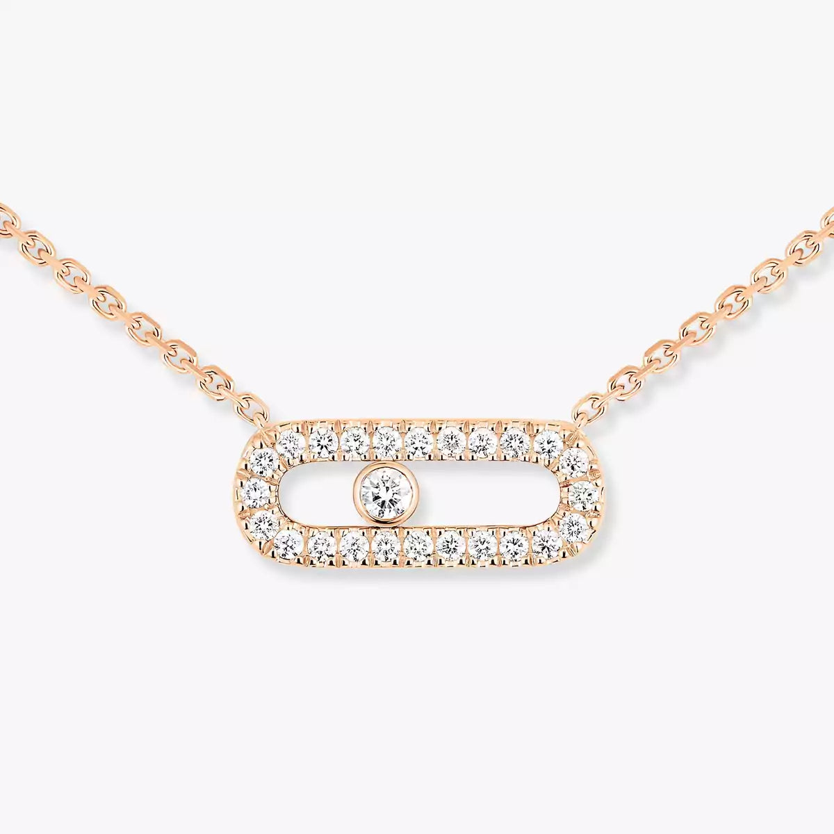 [Okajuri Jewelry]Diamond Necklace Move Uno
