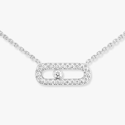 [Okajuri Jewelry]Diamond Necklace Move Uno