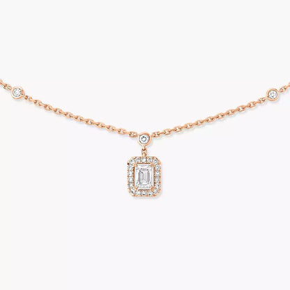 [Okajuri Jewelry]My Twin Diamond Necklace in Silver