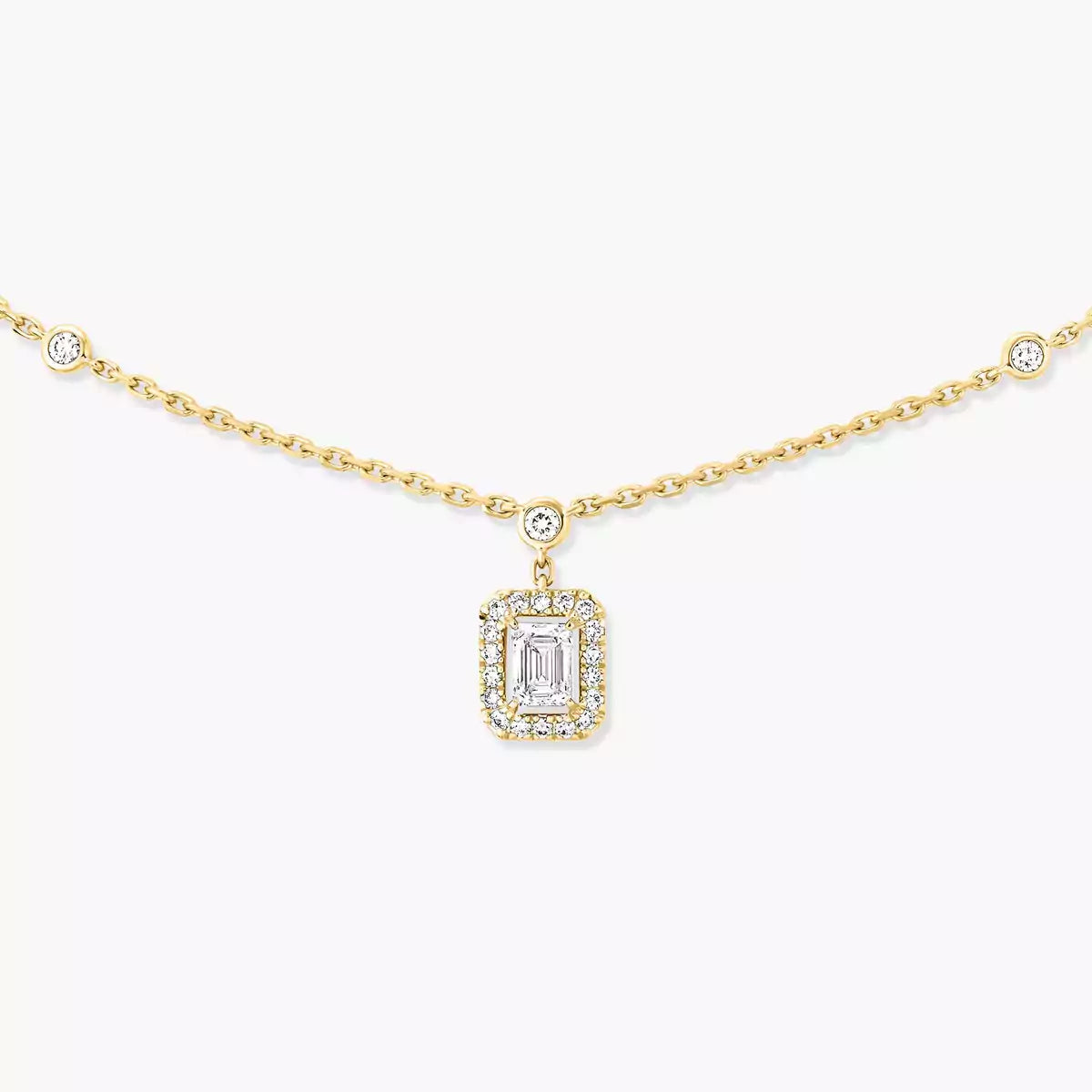 [Okajuri Jewelry]My Twin Diamond Necklace in Silver