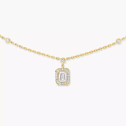 [Okajuri Jewelry]My Twin Diamond Necklace in Silver