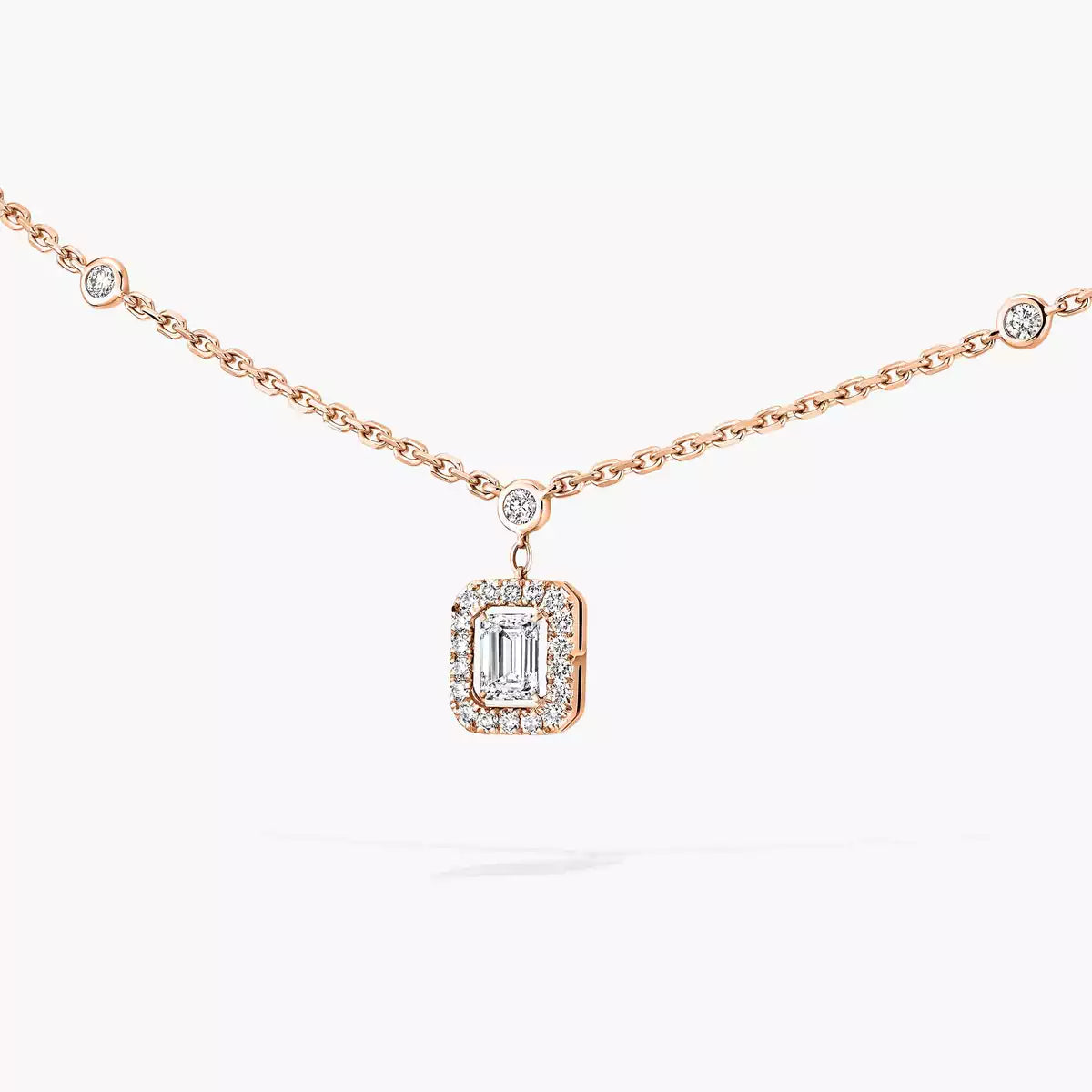 [Okajuri Jewelry]My Twin Diamond Necklace in Silver