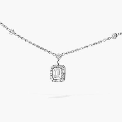 [Okajuri Jewelry]My Twin Diamond Necklace in Silver