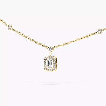 [Okajuri Jewelry]My Twin Diamond Necklace in Silver