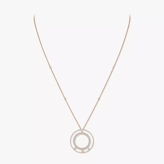 [Okajuri Jewelry]Move Romane Long Pave_-Set Diamond Necklace