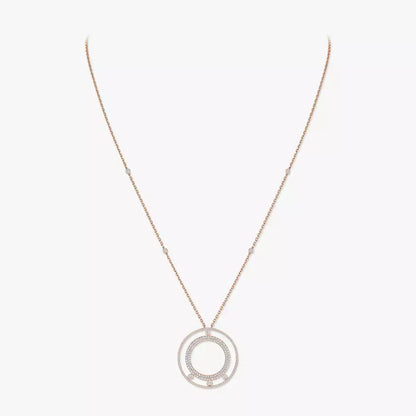 [Okajuri Jewelry]Move Romane Long Pave_-Set Diamond Necklace