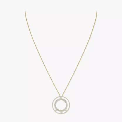 [Okajuri Jewelry]Move Romane Long Pave_-Set Diamond Necklace